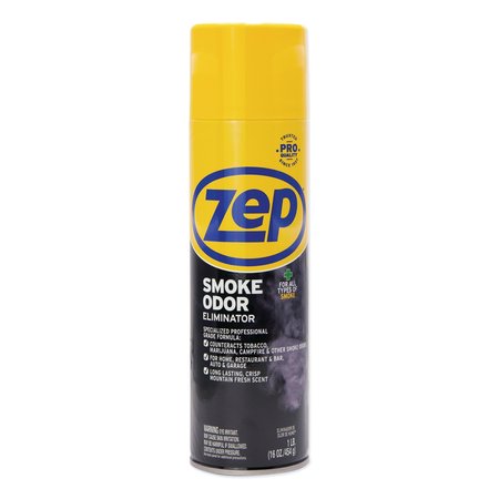 ZEP Smoke Odor Eliminator, 16 oz, Spray, Fre ZUSOE16